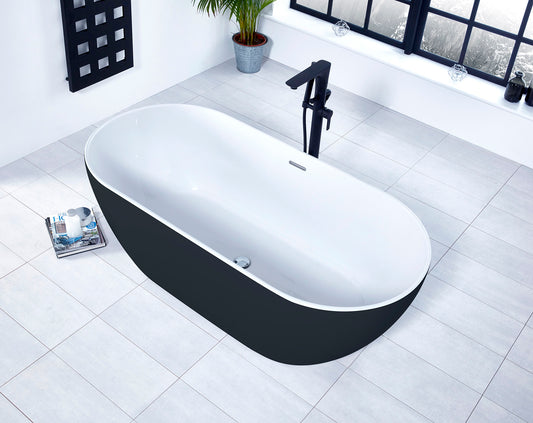 Graphite Summit Freestanding Bath – 1680 x 800mm