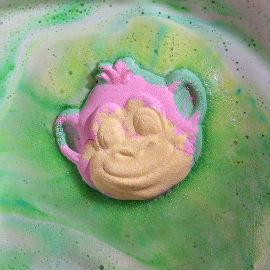 Monkey Bath Bomb 90g - Guava & Strawberry